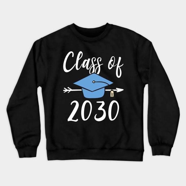 Class Of 2030 Senior Graduation Crewneck Sweatshirt by kateeleone97023